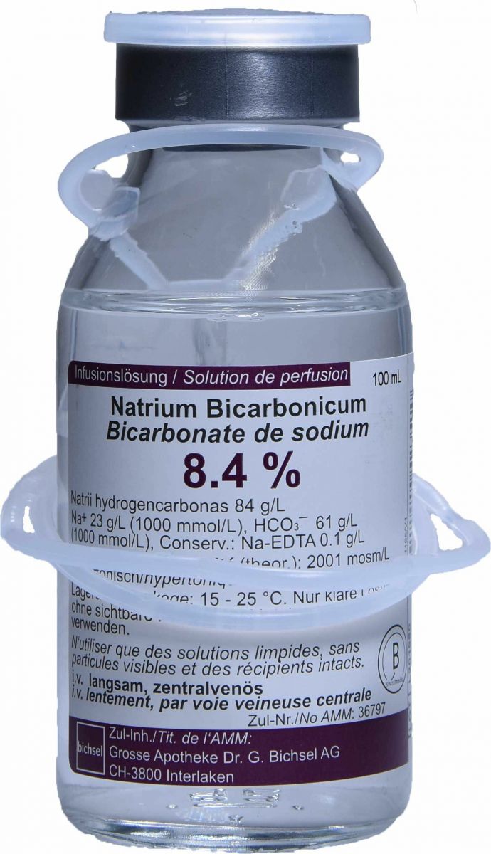 Natrium Bicarbonicum Bichsel 8.4 %, Infusionslösung