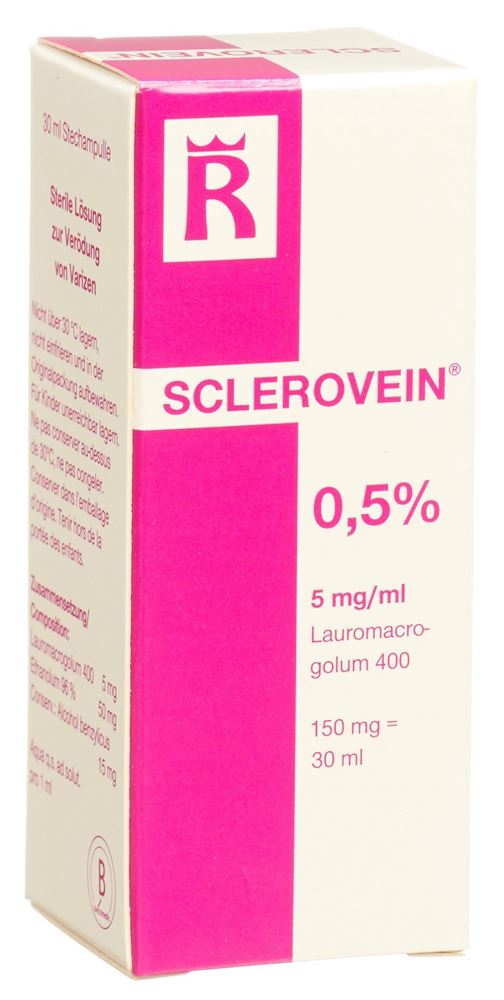 SCLEROVEIN sol inj 0.5 % i.v. flac 30 ml
