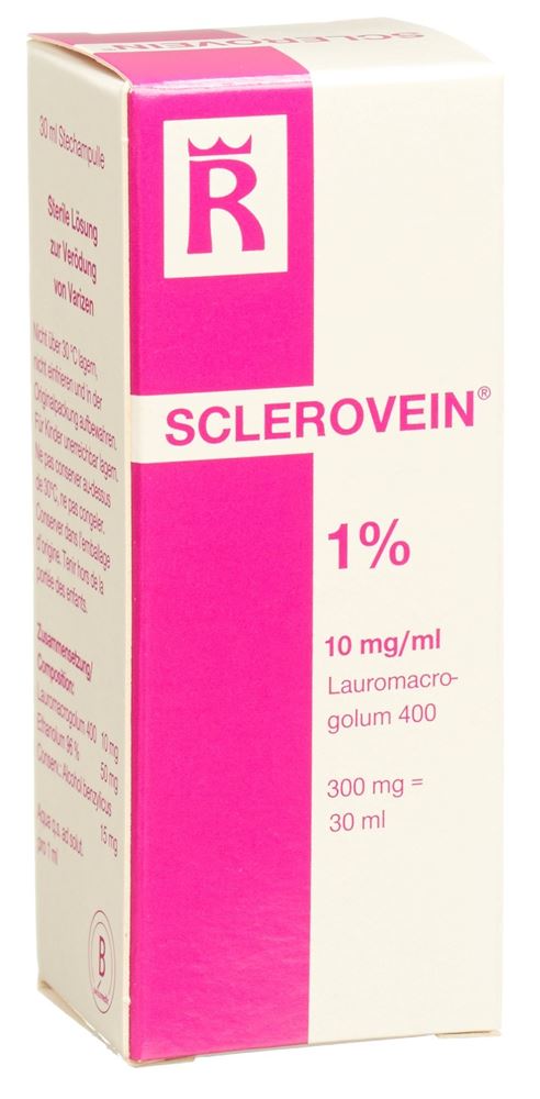 SCLEROVEIN sol inj 1 % i.v. flac 30 ml