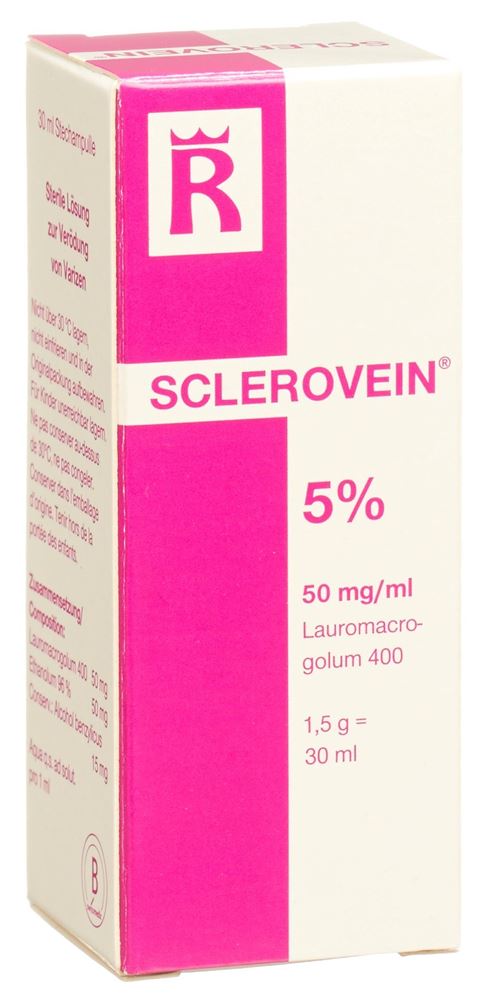 SCLEROVEIN sol inj 5 % i.v. flac 30 ml