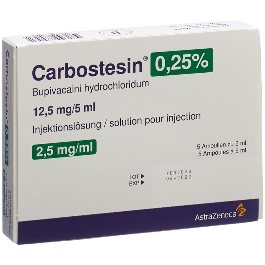 Carbostesin 0,25 %, Injektionslösung