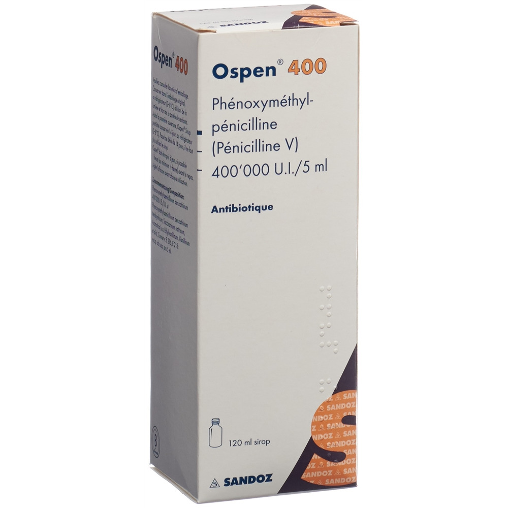 OSPEN 400 sirop 400000 UI/5ml (n) fl 120 ml