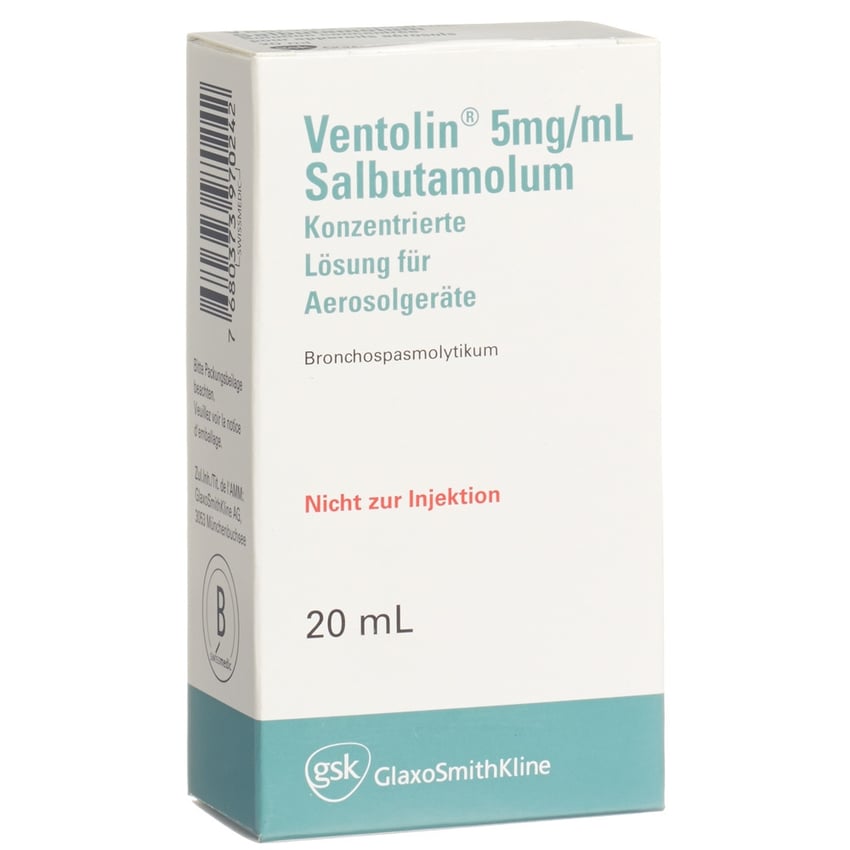 Ventolin 5 mg/ml, konzentrierte Lösung für Aerosolgeräte