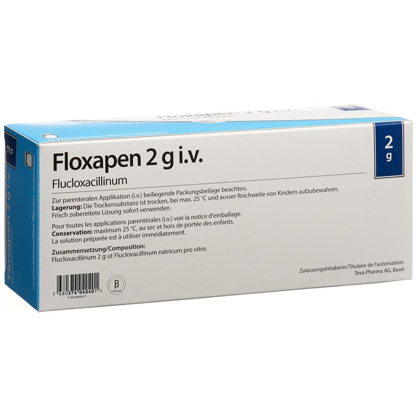 Floxapen 2 g i.v., Pulver zur Herstellung einer Injektions-/Infusionslösung
