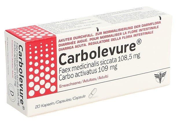 CARBOLEVURE caps adult 20 pce