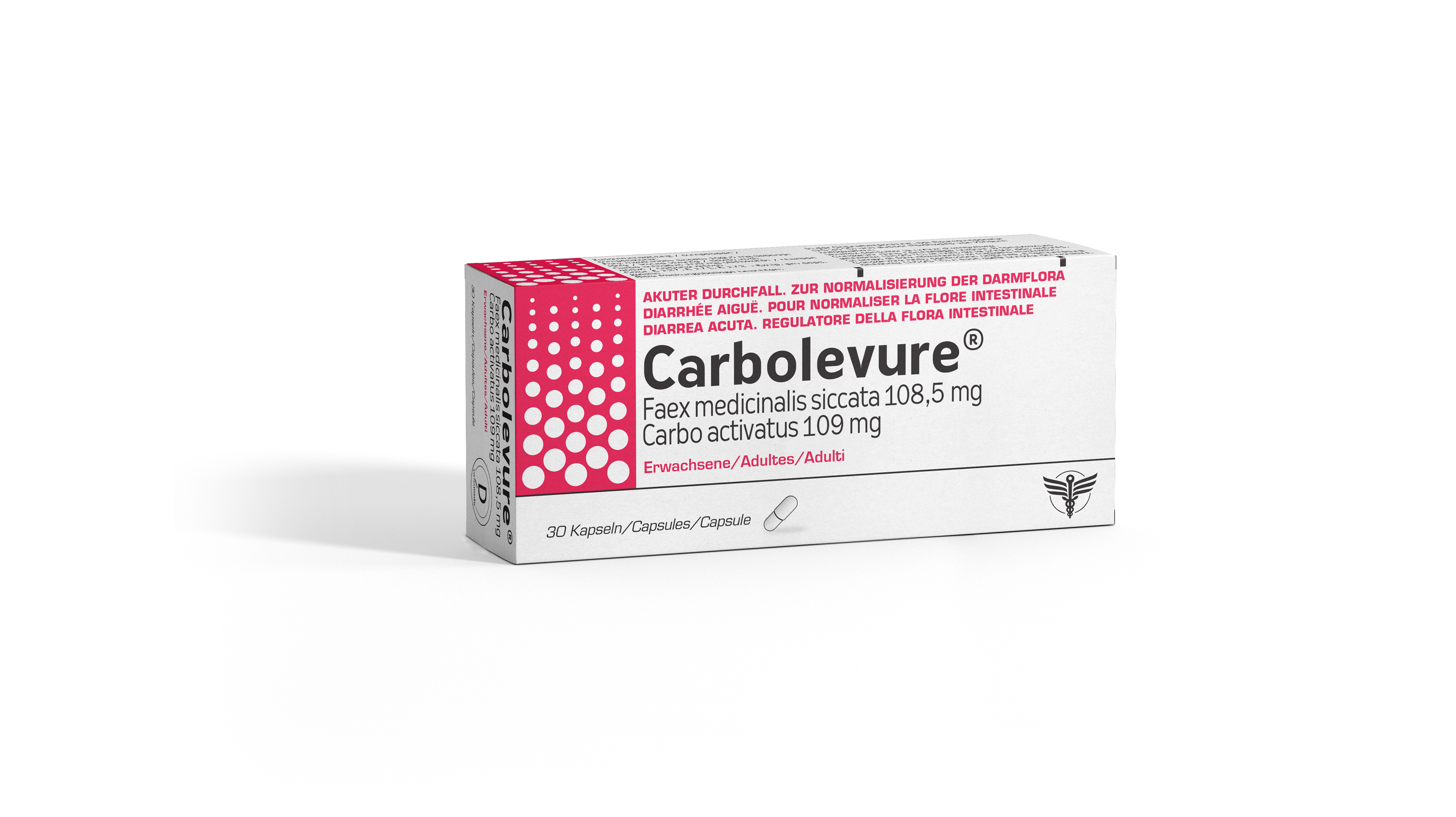 Carbolevure, Kapseln für Erwachsene