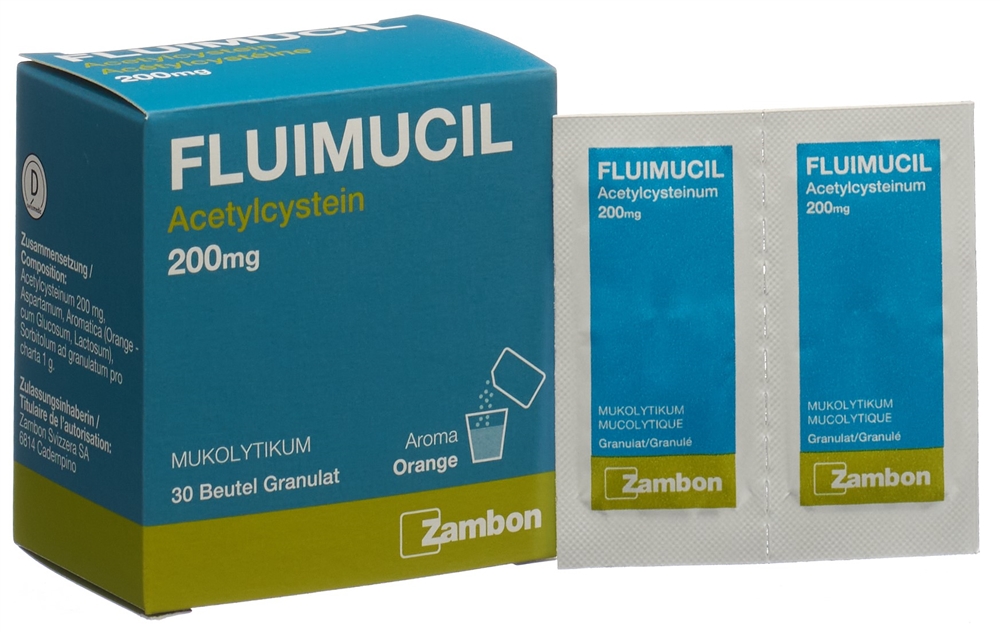 FLUIMUCIL gran 200 mg adult sach 30 pce