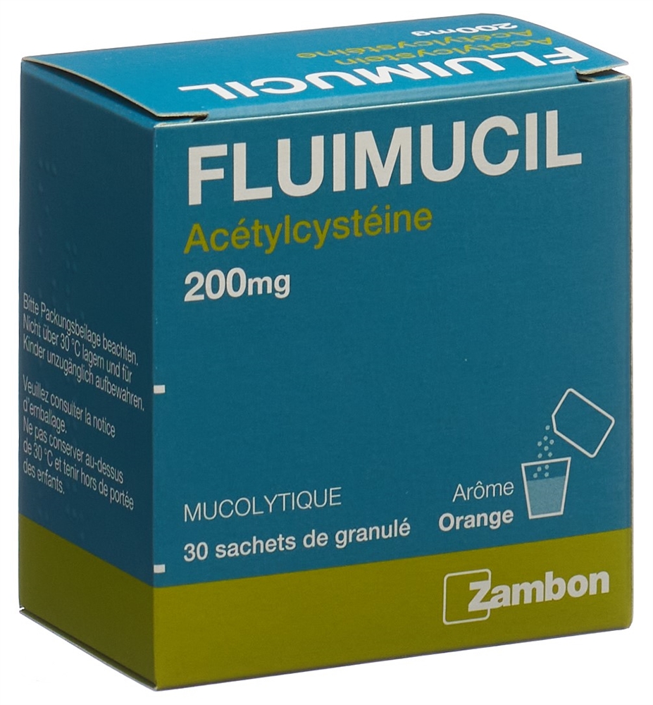 FLUIMUCIL gran 200 mg adult sach 30 pce