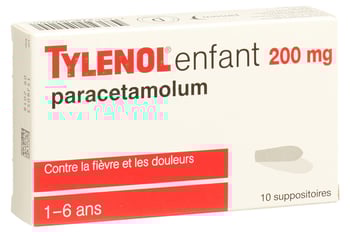 Tylenol Kinder 200 mg, Zäpfchen