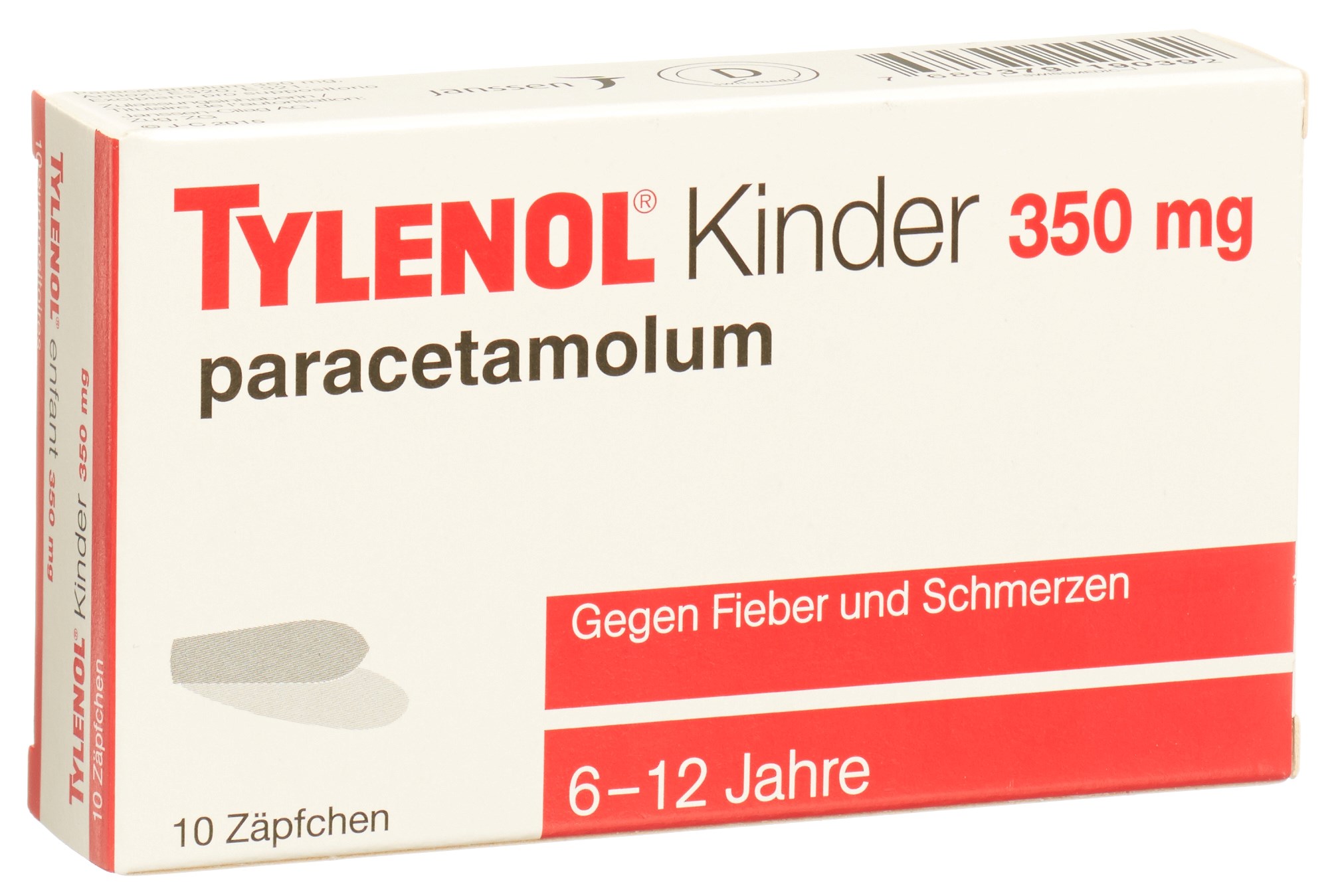 Tylenol Kinder 350 mg, Zäpfchen
