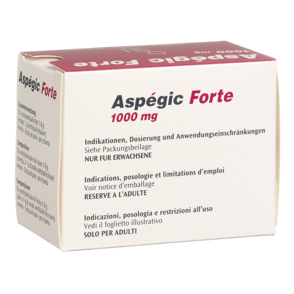 ASPEGIC forte pdr 1000 mg sach 20 pce