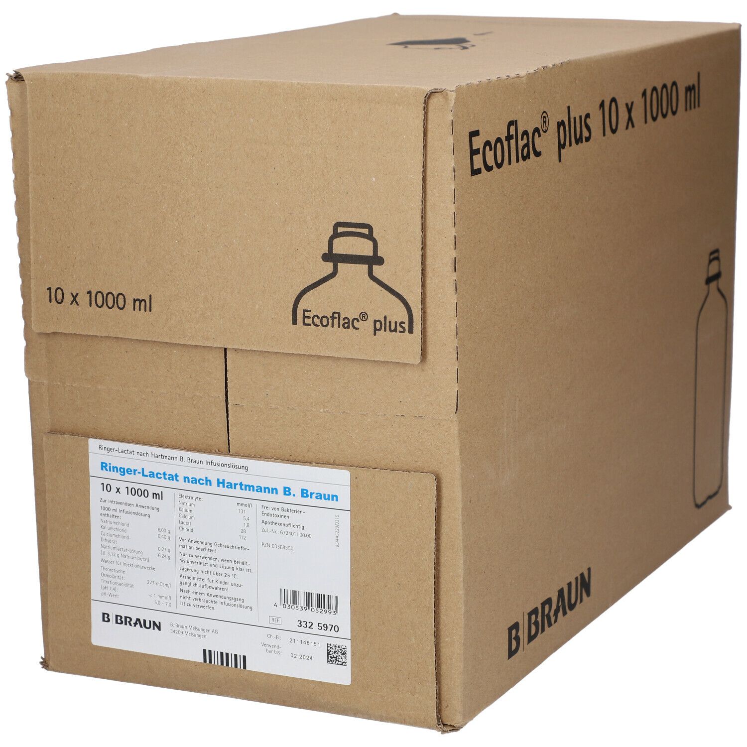 Ringerlactat B. Braun (nach Hartmann), Infusionslösung
