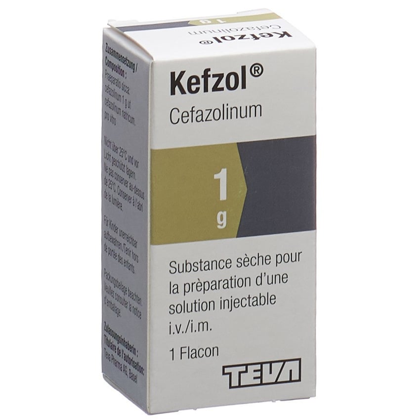 KEFZOL subst sèche 1 g flac