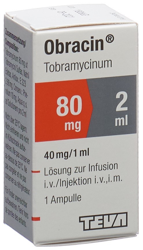 OBRACIN sol inj 80 mg/2ml flac 2 ml