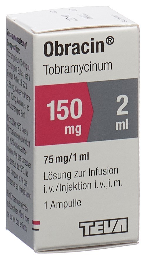 OBRACIN sol inj 150 mg/2ml flac 2 ml