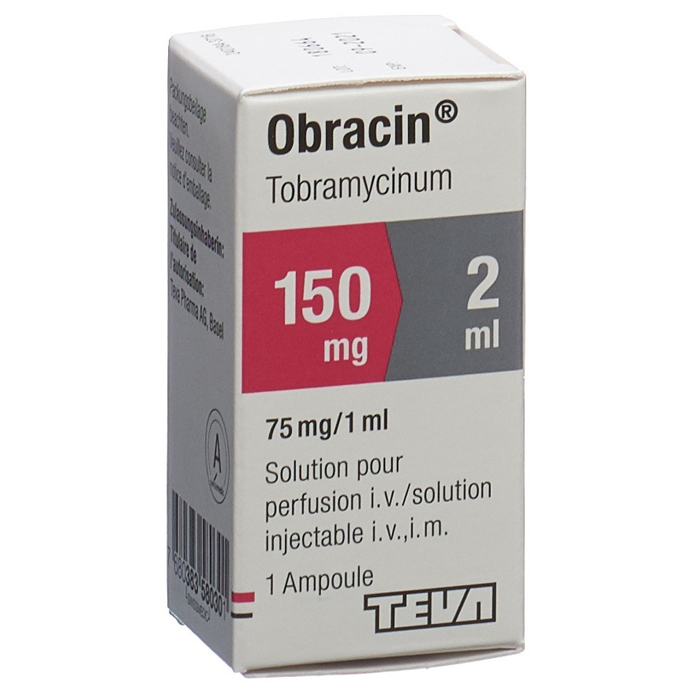 OBRACIN sol inj 150 mg/2ml flac 2 ml