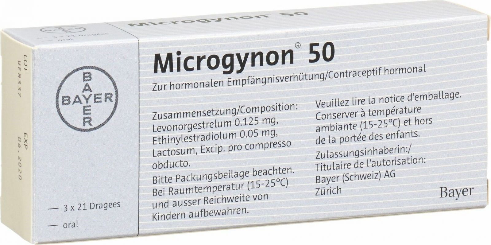 Microgynon 50, Dragées