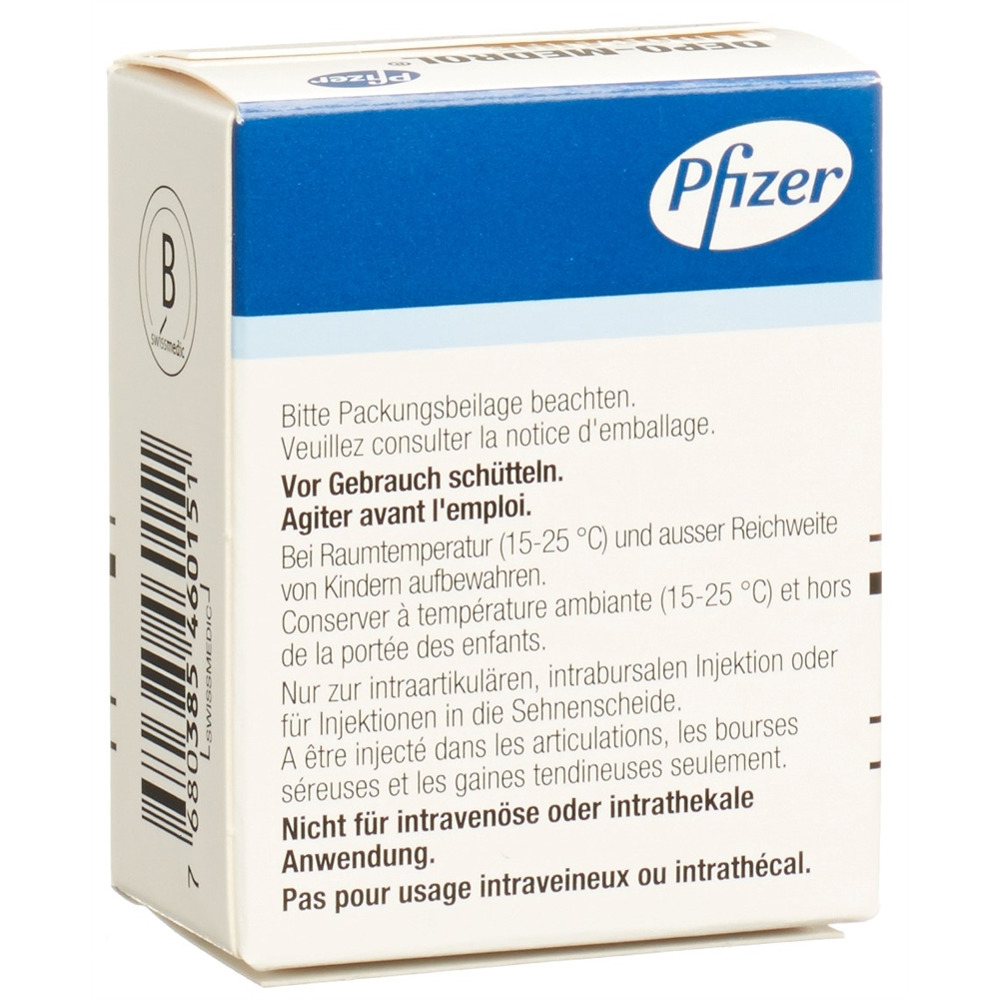 DEPO-MEDROL Lidocaïne 40 mg/ml flac 1 ml