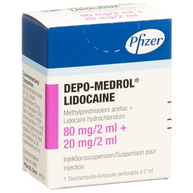 Depo-Medrol Lidocaine 80 mg/2 mL, Injektionssuspension