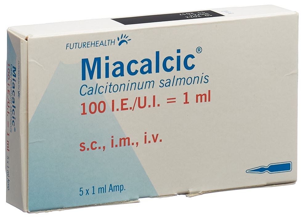 MIACALCIC sol inj 100 UI/ml 5 amp 1 ml