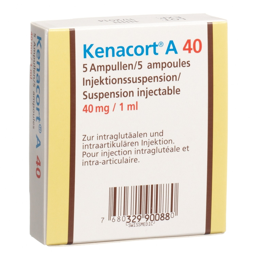 KENACORT A Solubile sol inj 40 mg/1ml amp 5 pce