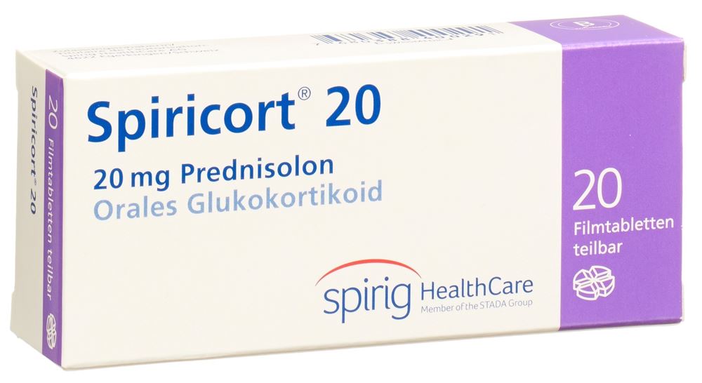 SPIRICORT cpr pell 20 mg 20 pce
