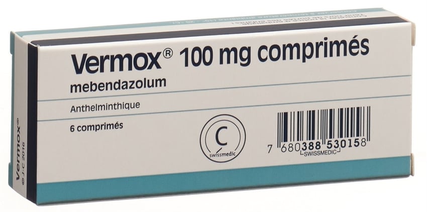 Vermox 100 mg, Tabletten