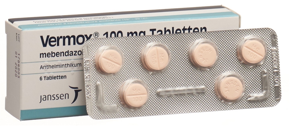 Vermox 100 mg, Tabletten