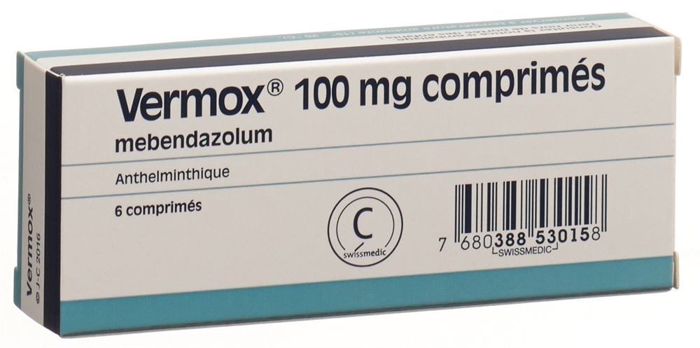 Vermox 100 mg, Tabletten