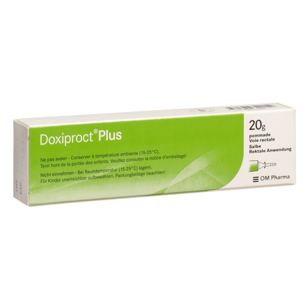 Doxiproct Plus pommade rectale 20 g