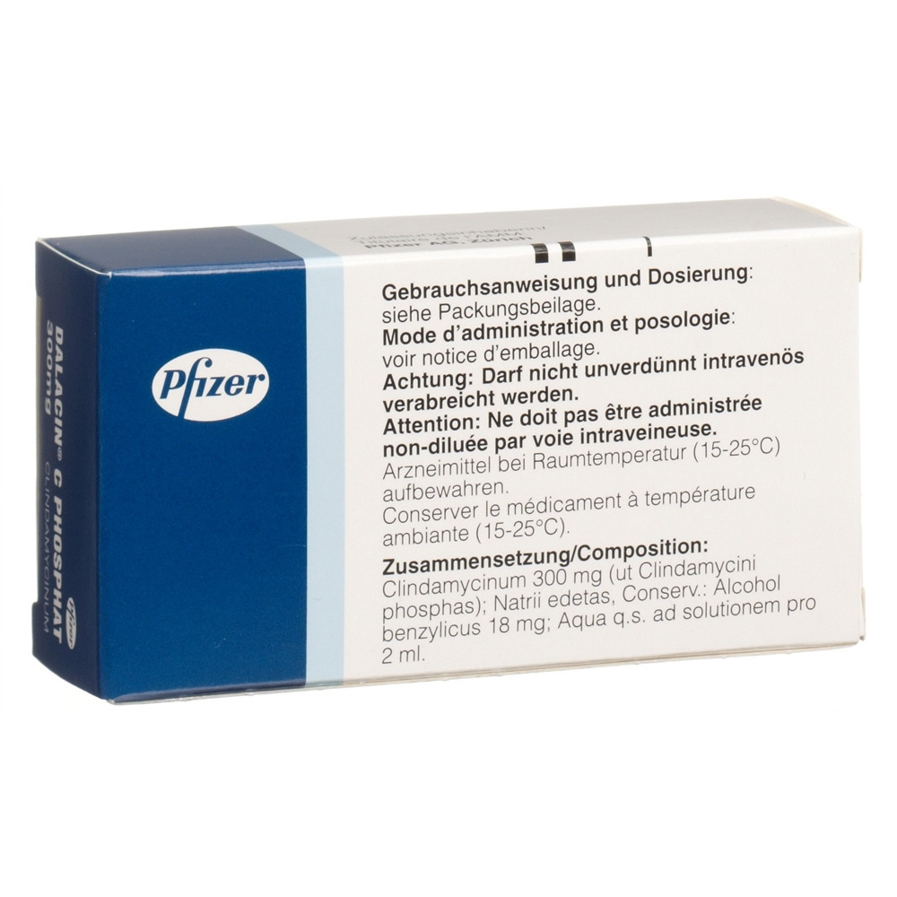 DALACIN C Phosphat sol inj 300 mg amp 2 ml