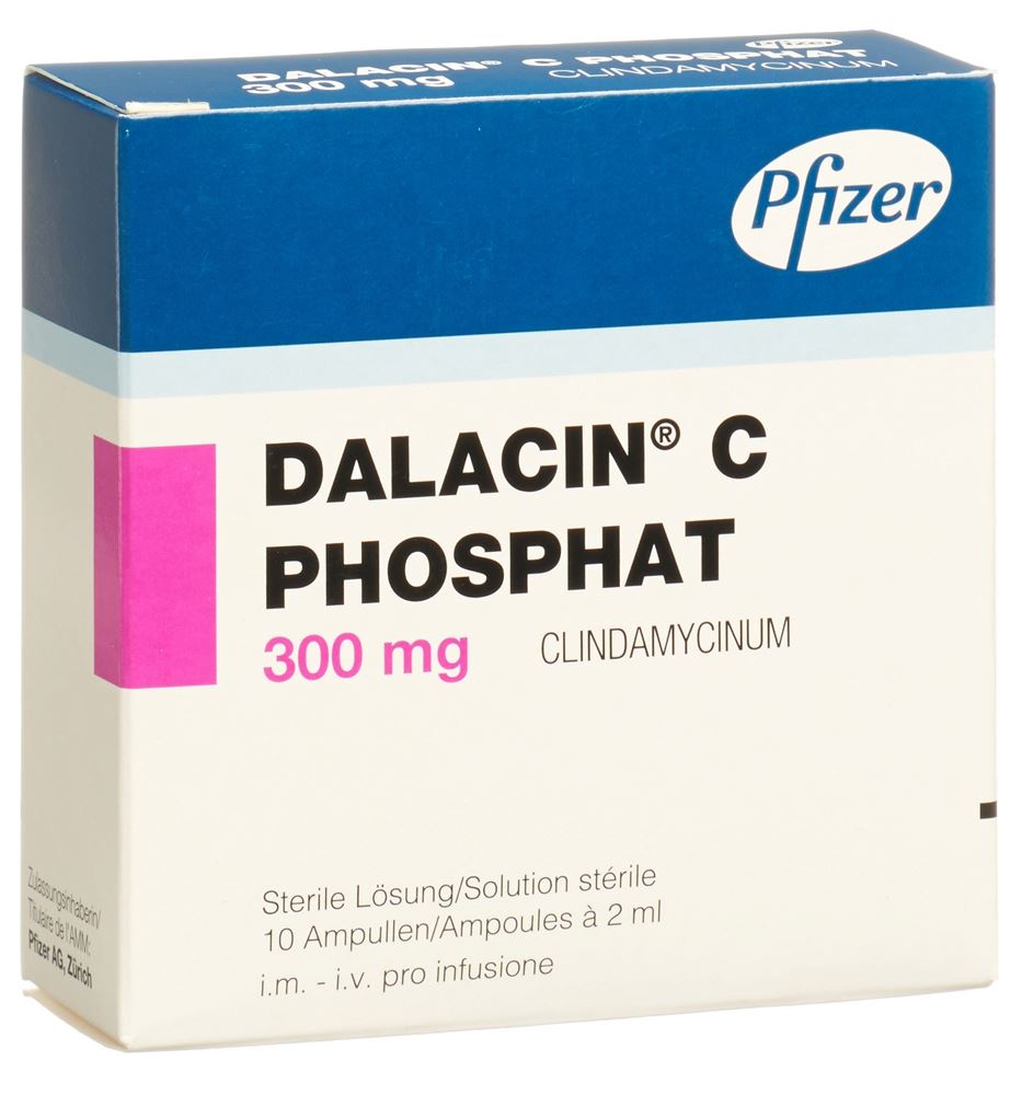 DALACIN C Phosphat sol inj 300 mg 10 amp 2 ml