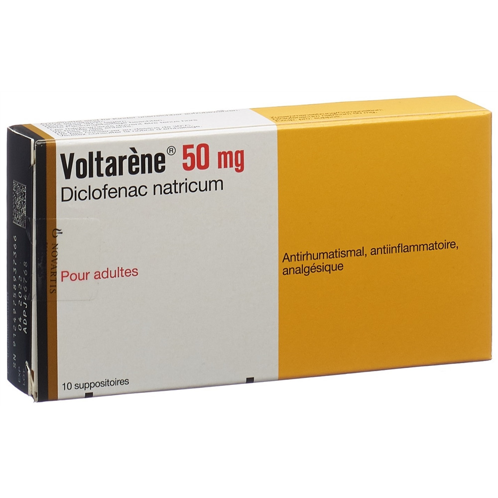 VOLTARENE supp 50 mg adult 10 pce