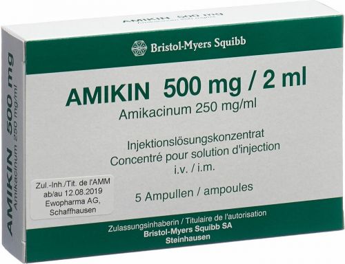 Amikin 500 mg, Konzentrat zur Herstellung einer Infusionslösung (i.v.) bzw. Injektionslösung (i.m.)