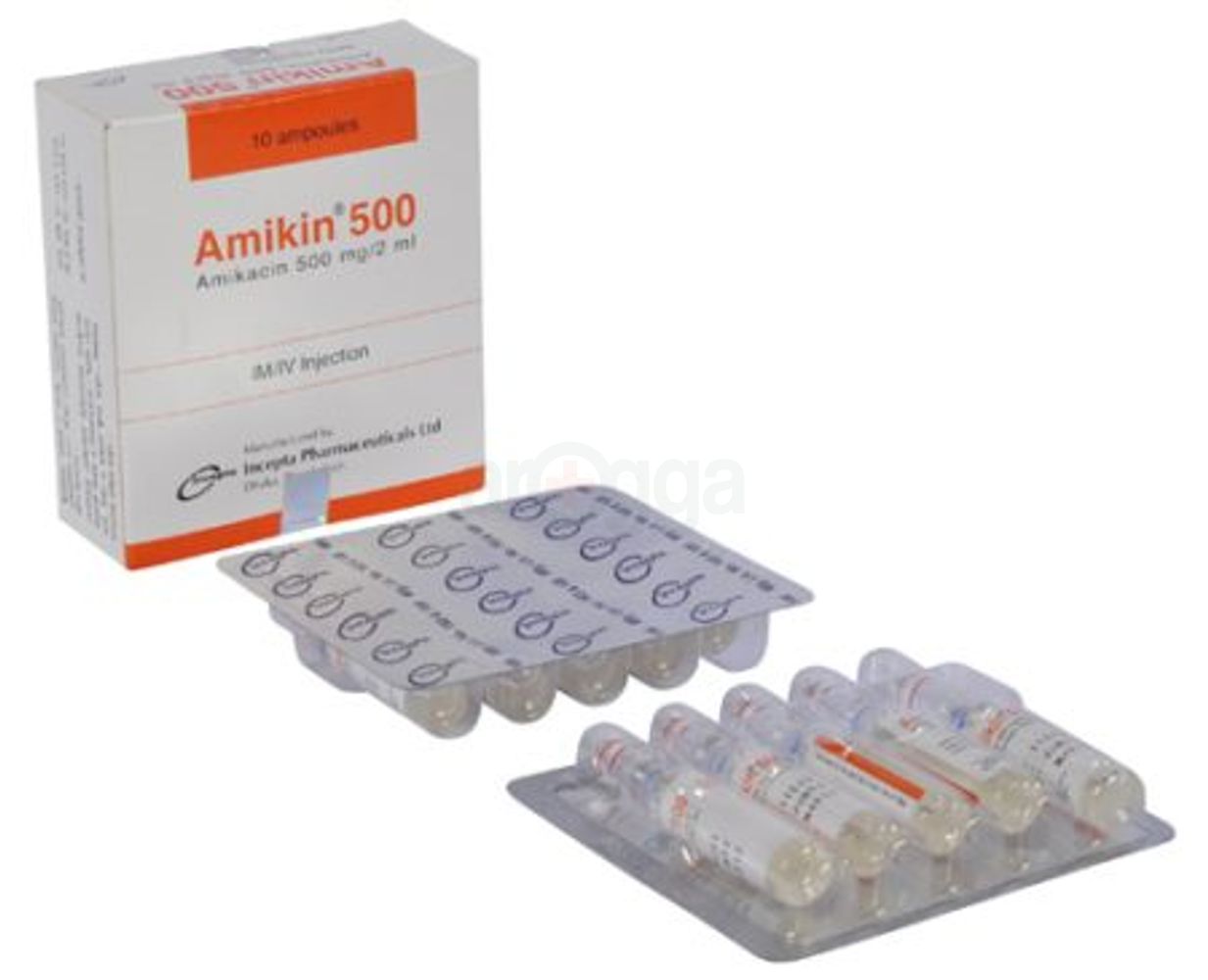 Amikin 500 mg, Konzentrat zur Herstellung einer Infusionslösung (i.v.) bzw. Injektionslösung (i.m.)