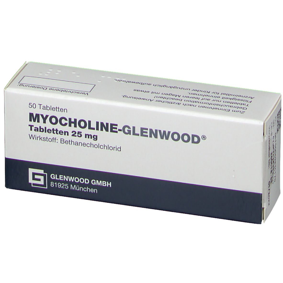 Myocholine-Glenwood 25 mg, Tabletten