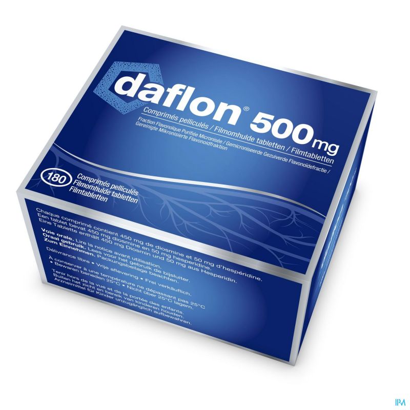 DAFLON cpr pell 500 mg 180 pce