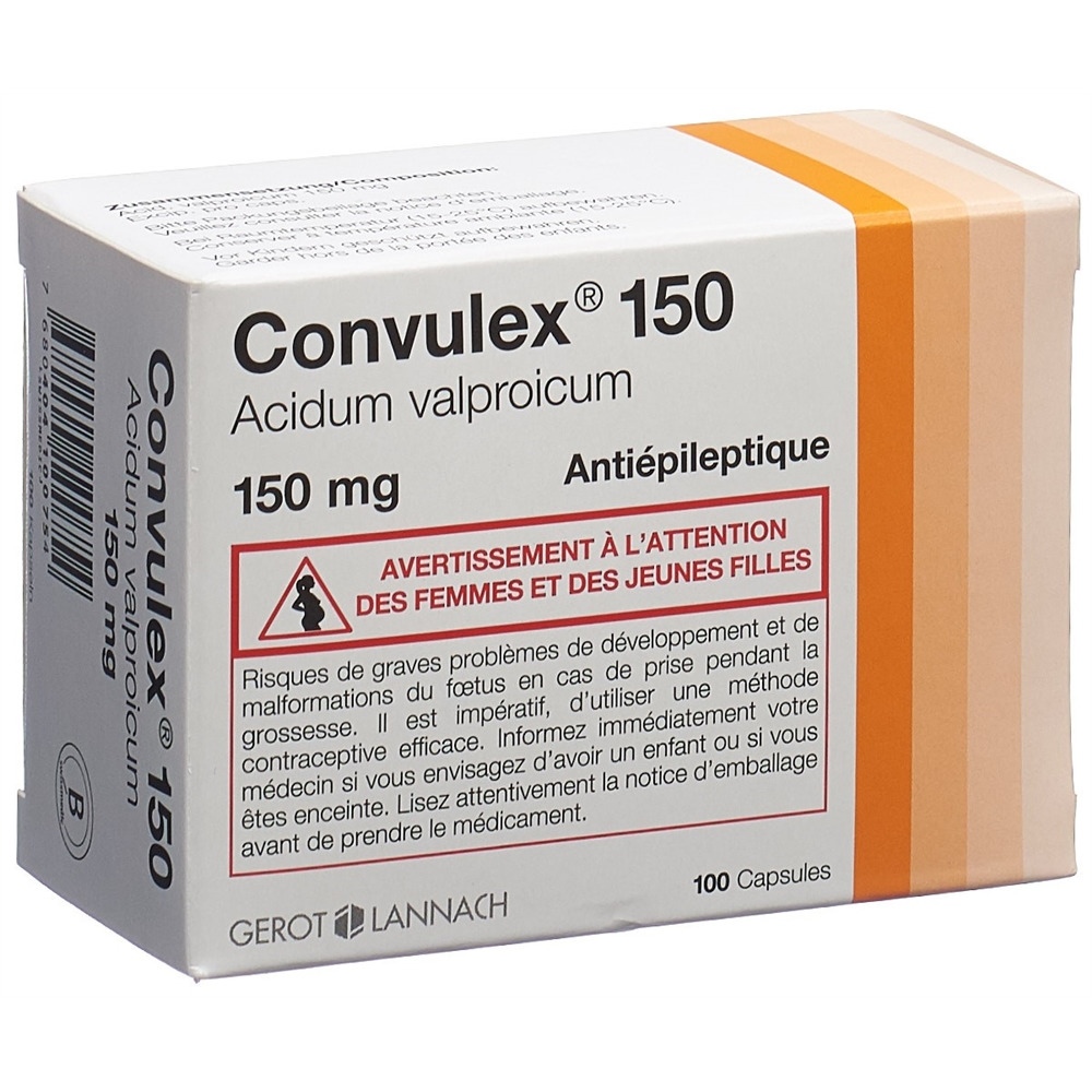 Convulex caps 150 mg, , Convulex caps 150 mg 100 pce