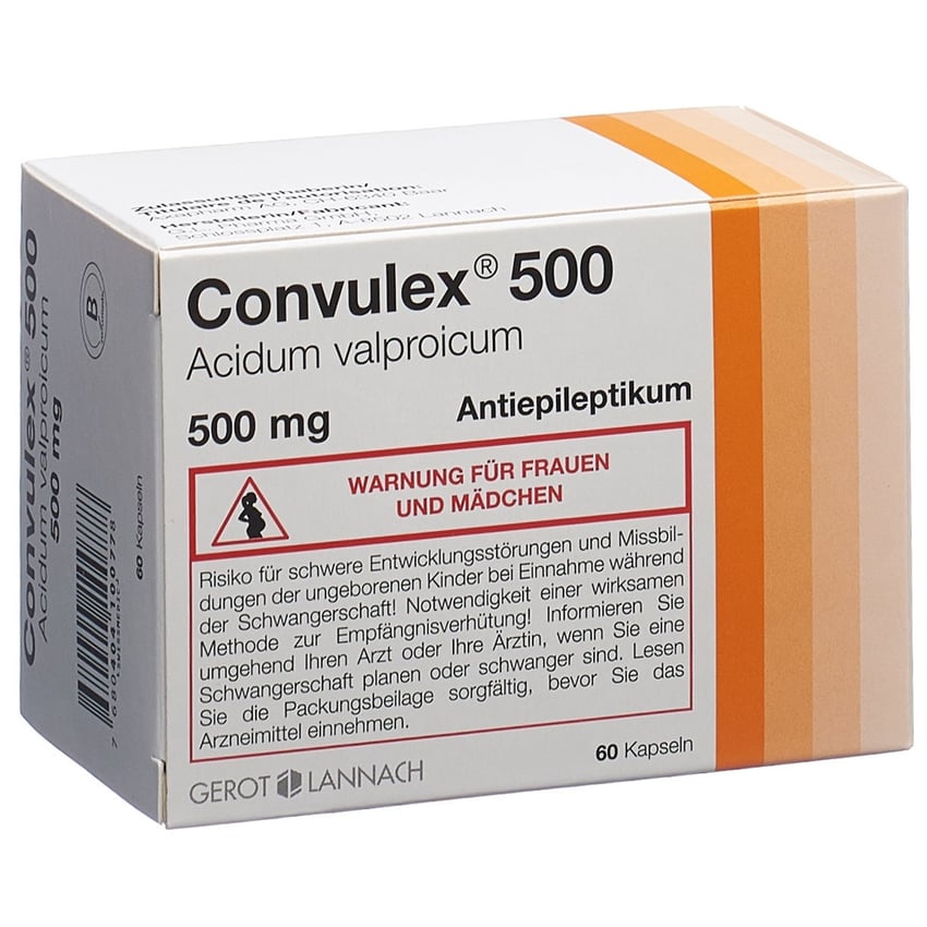 CONVULEX caps 500 mg 60 pce