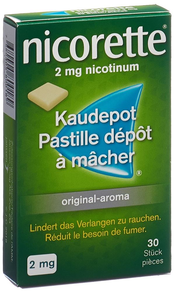 NICORETTE Original past dépôt mâcher 2 mg 30 pce