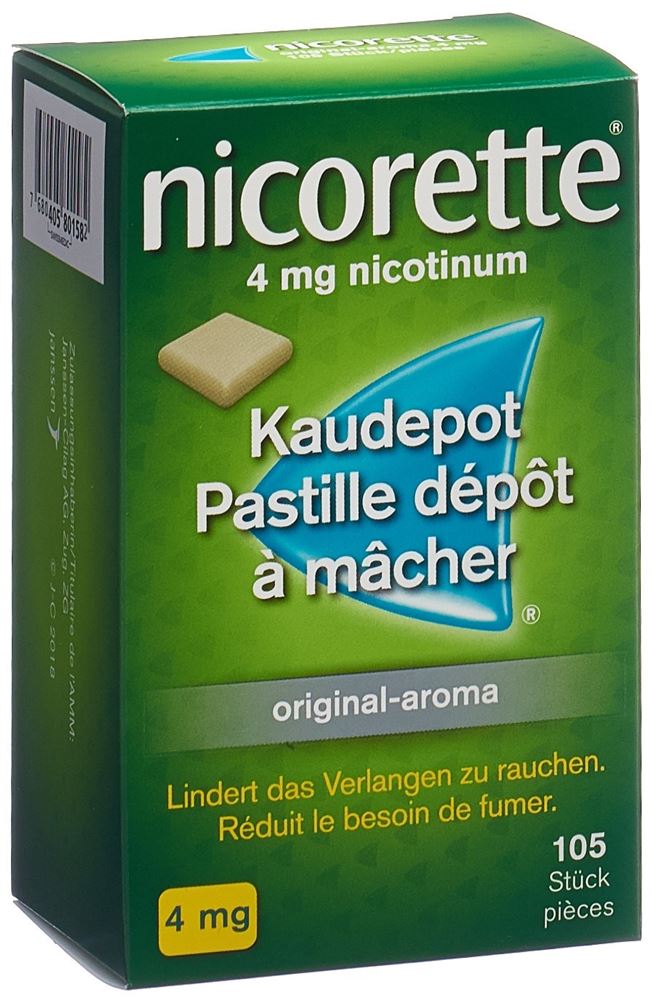 NICORETTE Original past dépôt mâcher 4 mg 105 pce