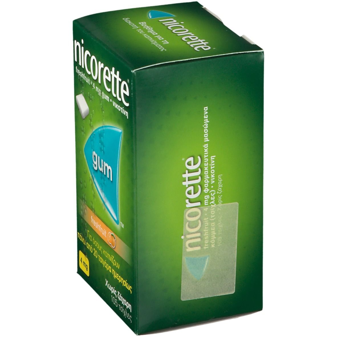 Nicorette Freshfruit 4 mg, wirkstoffhaltiges Kaugummi