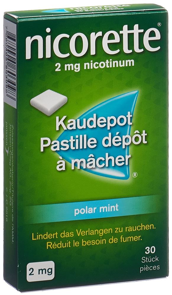 NICORETTE Polar Mint pastill dép mâch 2 mg 30 pce