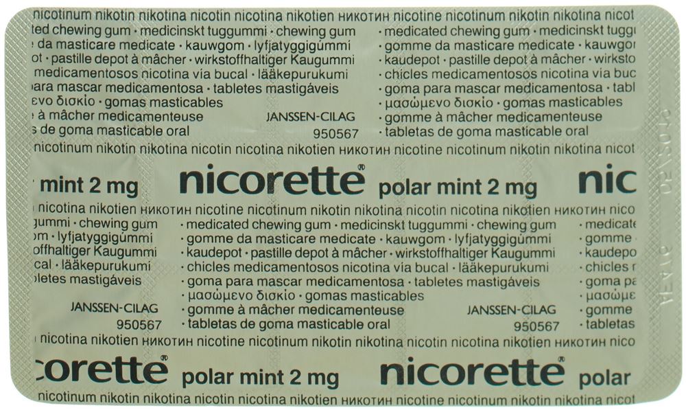 NICORETTE Polar Mint pastill dép mâch 2 mg 30 pce