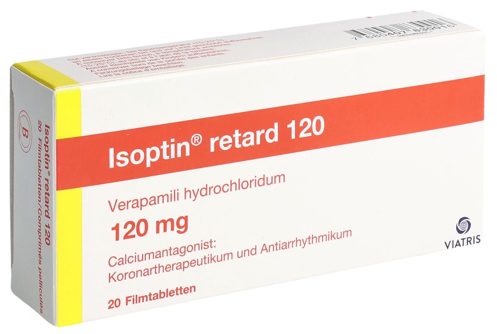 ISOPTIN retard cpr pell ret 120 mg 20 pce