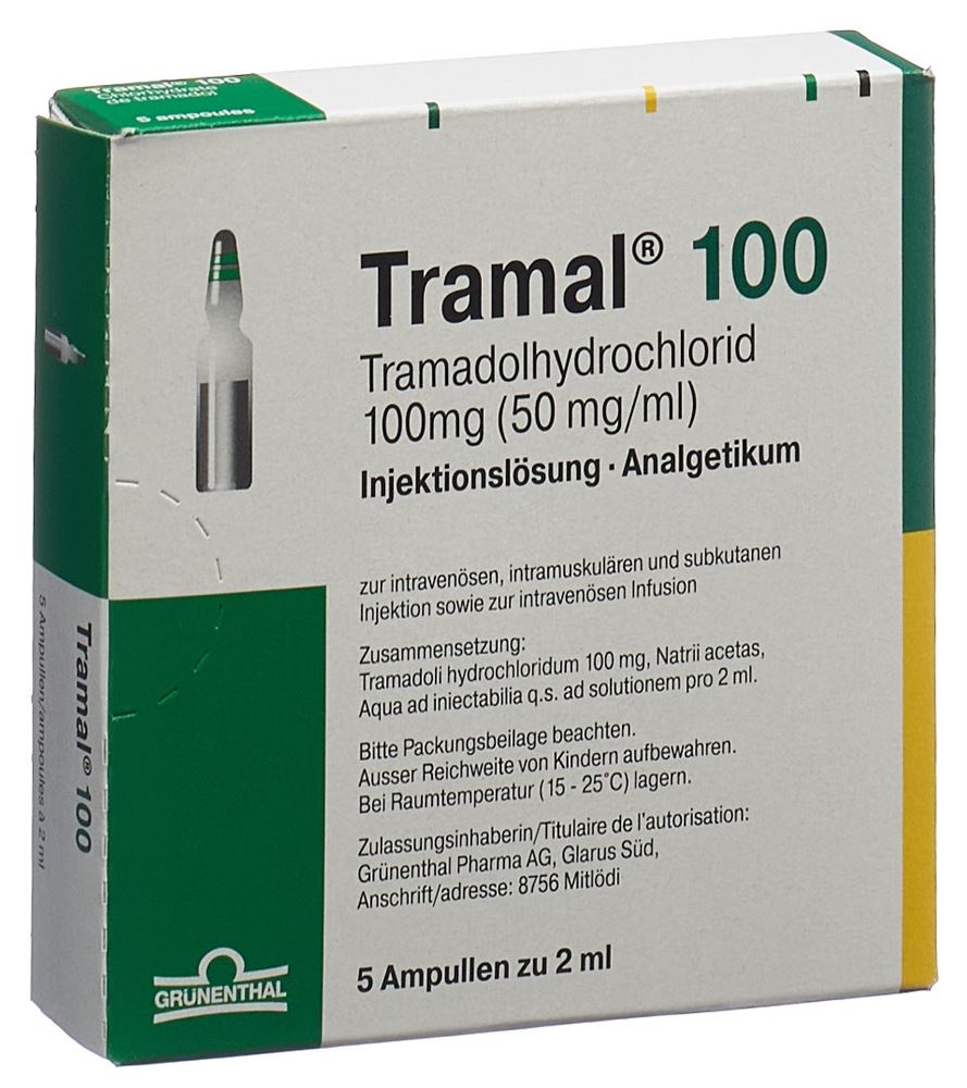 TRAMAL sol inj 100 mg/2ml 5 amp 2 ml