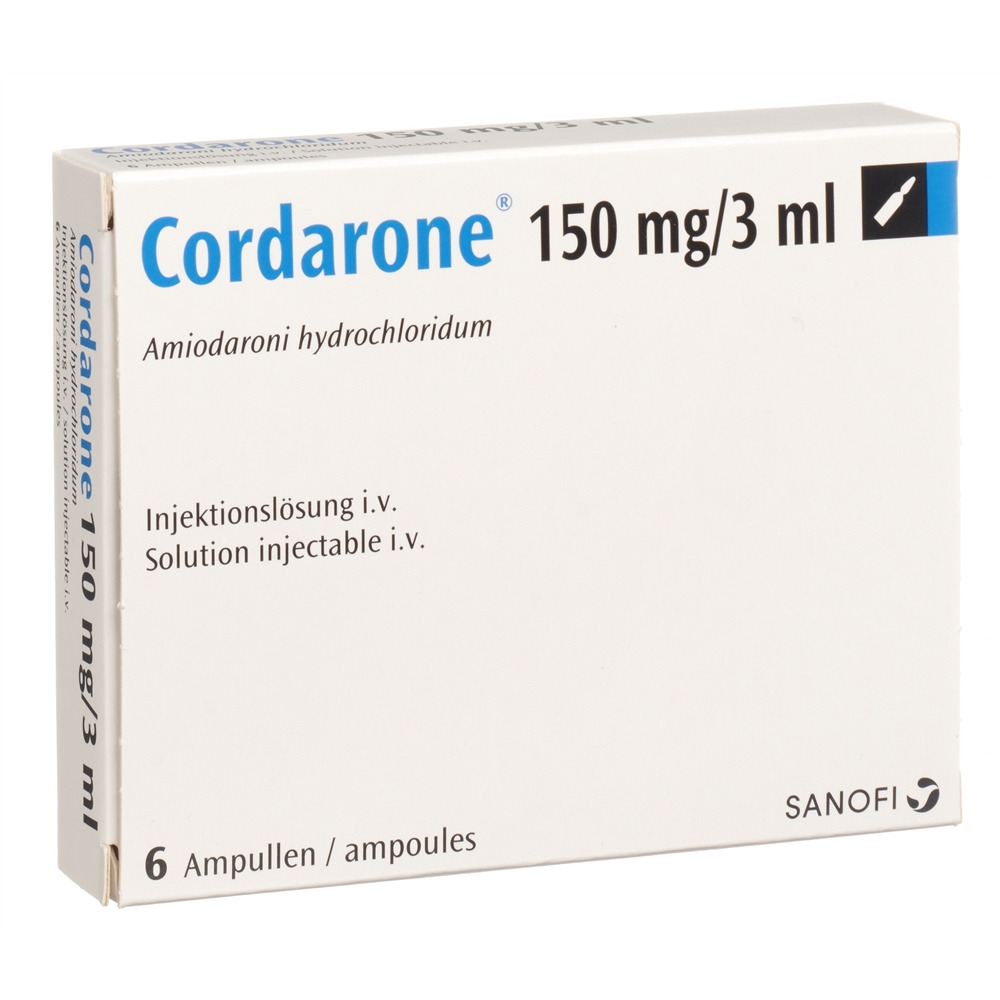 CORDARONE sol inj 150 mg/3ml 6 amp 3 ml
