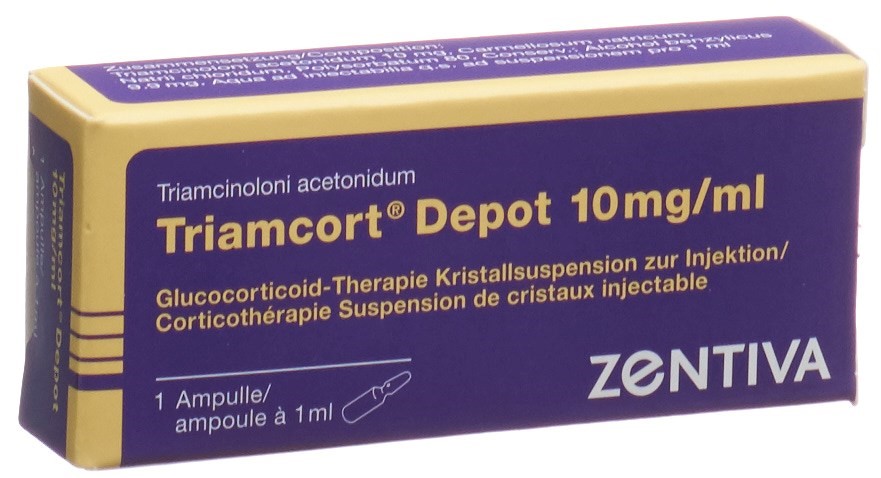 TRIAMCORT Dépôt susp crist 10 mg/ml amp 1 ml