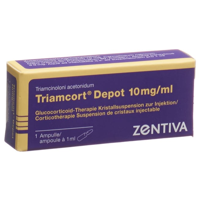 TRIAMCORT Dépôt susp crist 10 mg/ml 25 amp 1 ml
