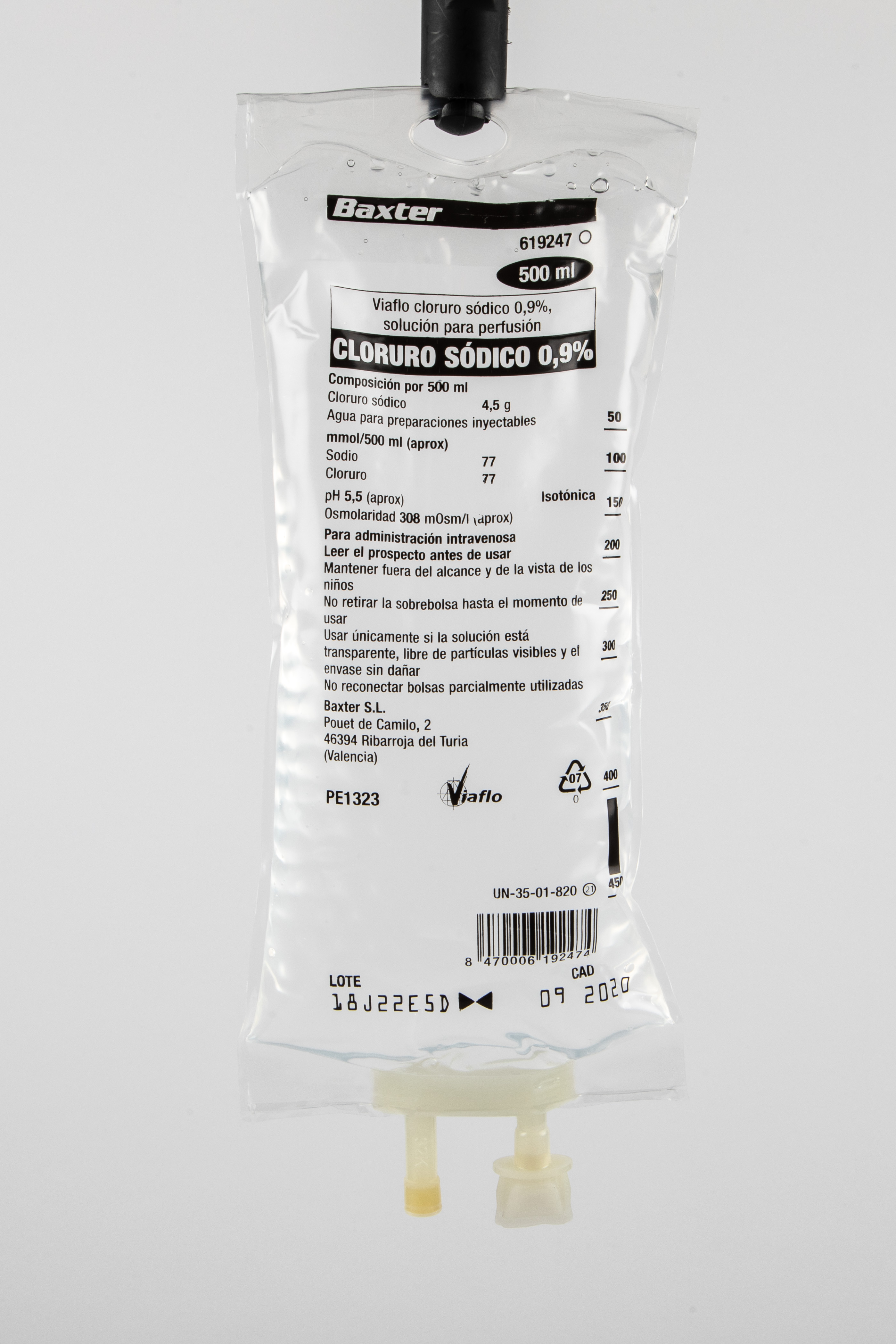 Natriumchlorid 0,9 % Baxter, Infusionslösung